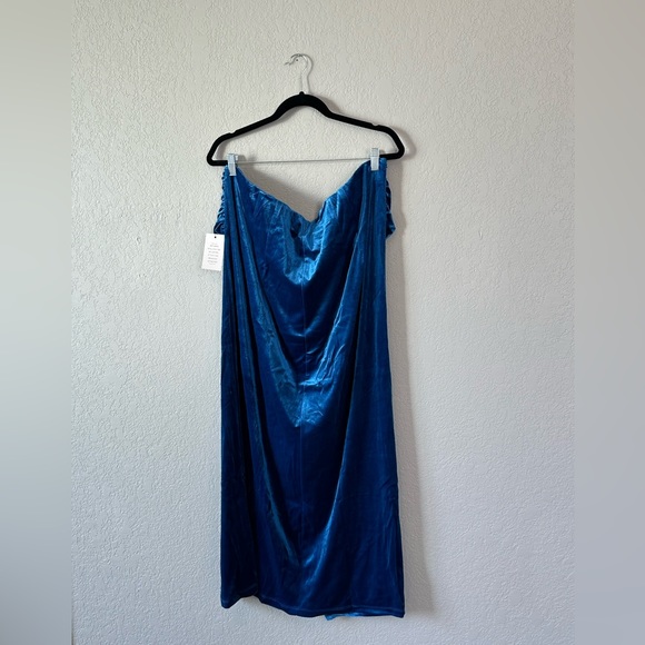 Eloquii Velvet Midi Skirt (NWT) sz 22 - Picture 4 of 6